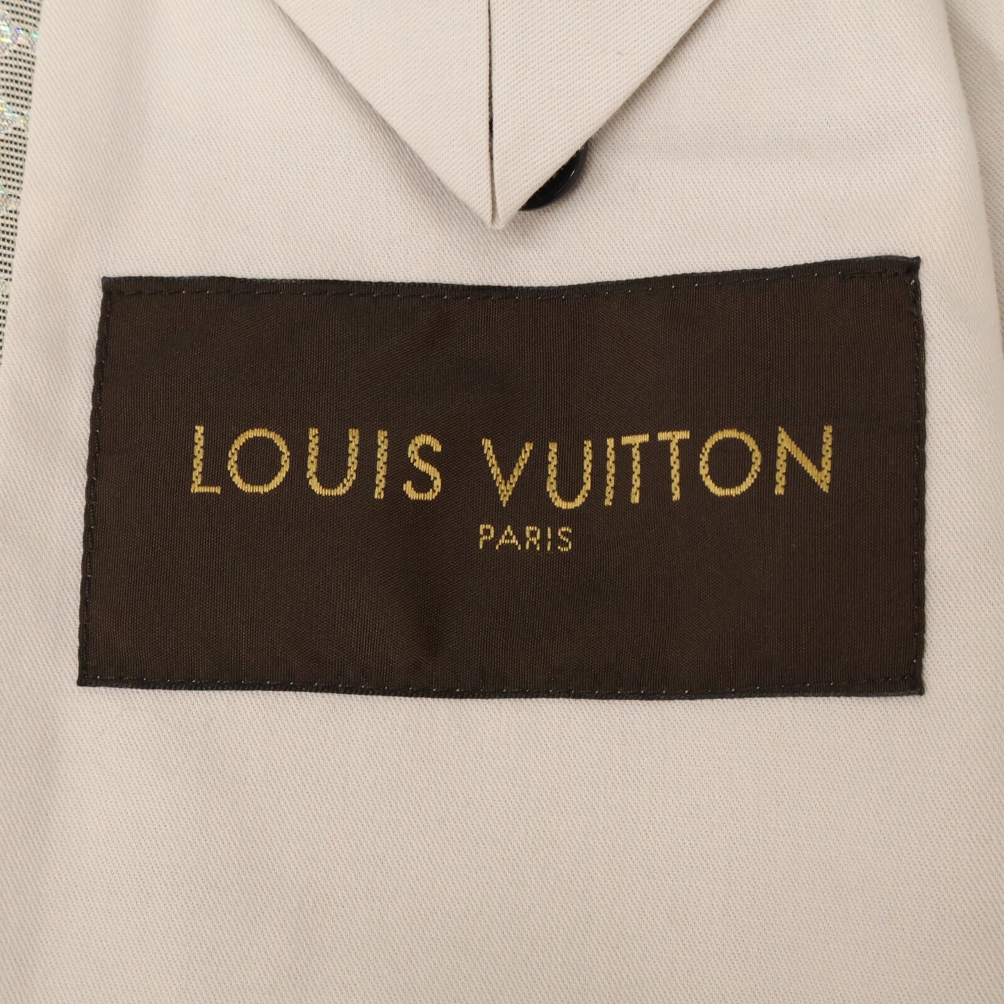 LOUIS VUITTON ルイヴィトン 【美品/国内正規】RM081 MMBS51SOC 総柄 シルク混 シングルジャケット ジャケット