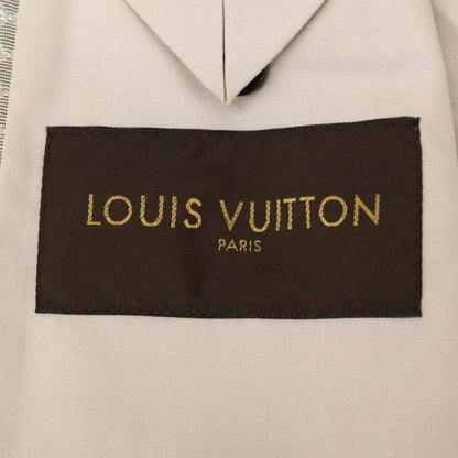 LOUIS VUITTON ルイヴィトン 【美品/国内正規】RM081 MMBS51SOC 総柄 シルク混 シングルジャケット ジャケット
