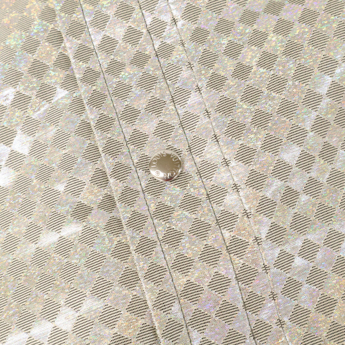 LOUIS VUITTON ルイヴィトン 【美品/国内正規】RM081 MMBS51SOC 総柄 シルク混 シングルジャケット ジャケット