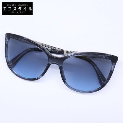 CHANEL シャネル 5352-A c.1563/S2 チェーンデザインテンプル キャットアイシェイプ サングラス
