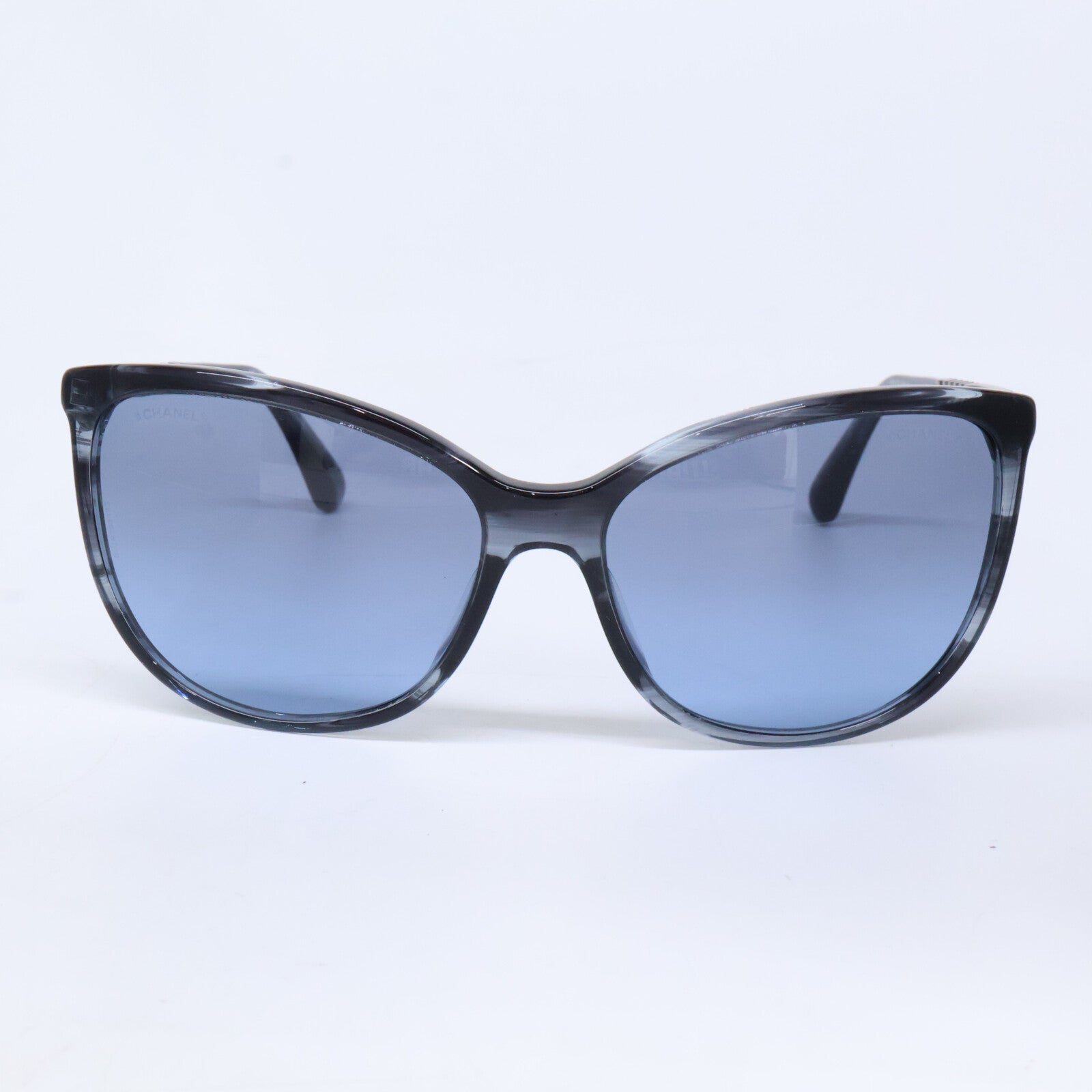 CHANEL シャネル 5352-A c.1563/S2 チェーンデザインテンプル キャットアイシェイプ サングラス