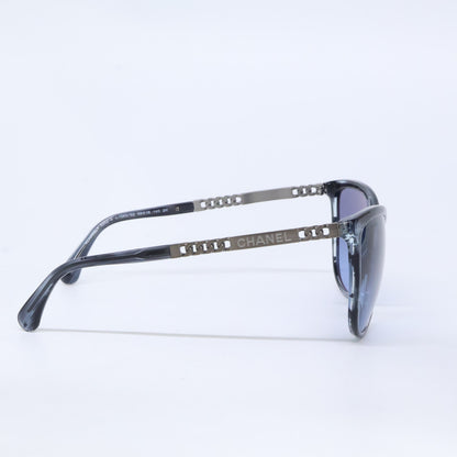 CHANEL シャネル 5352-A c.1563/S2 チェーンデザインテンプル キャットアイシェイプ サングラス