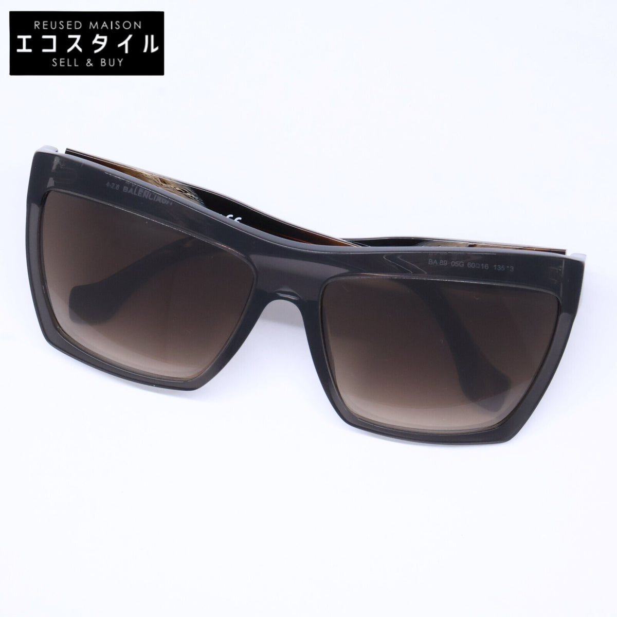 BALENCIAGA バレンシアガ 【美品】BA 89 05G スクエアシェイプ サングラス