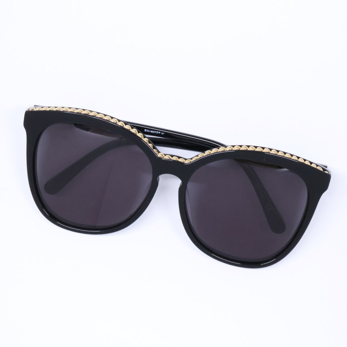 STELLA McCARTNEY ステラマッカートニー SC0074SA 001 チェーンデザイン ビッグフレーム サングラス