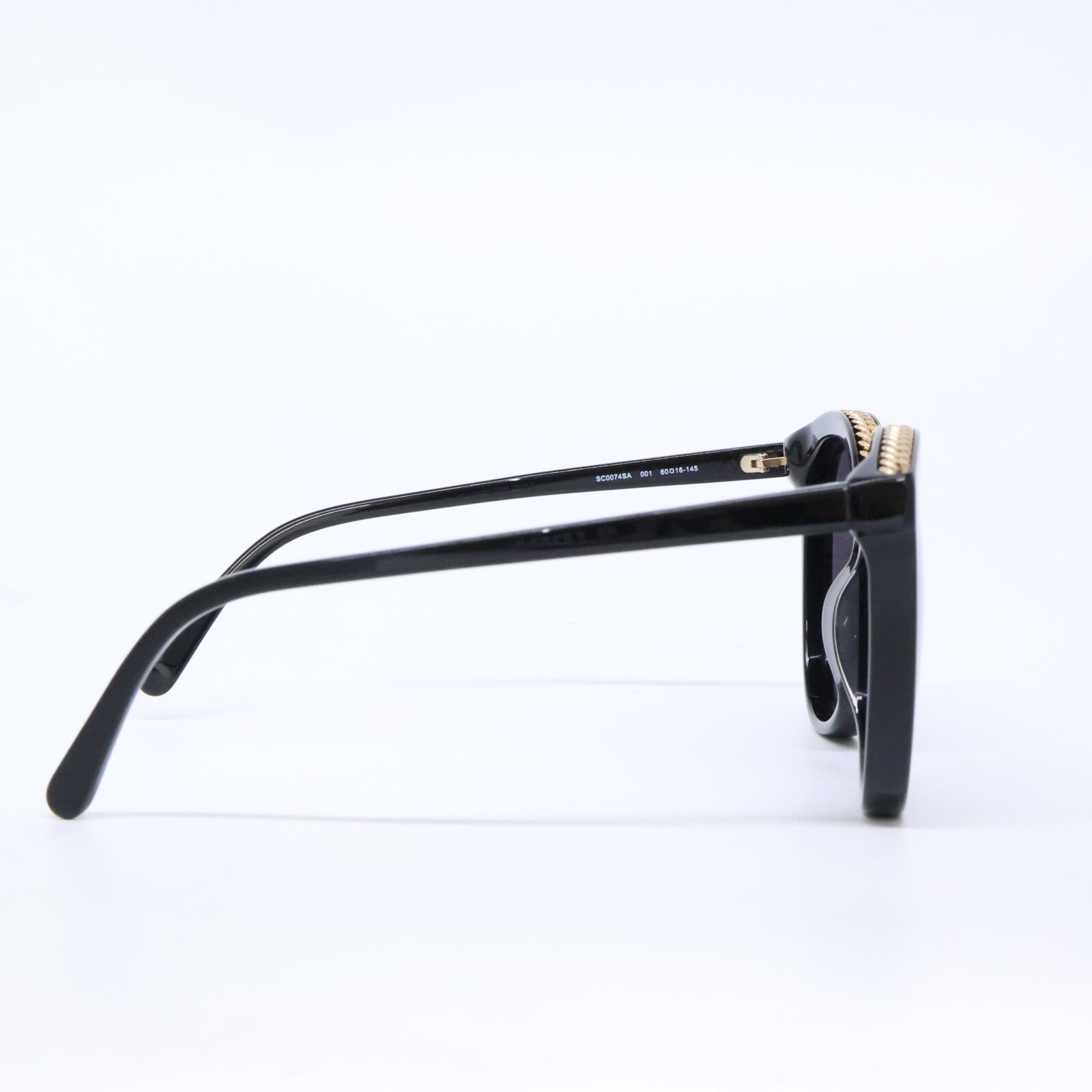 STELLA McCARTNEY ステラマッカートニー SC0074SA 001 チェーンデザイン ビッグフレーム サングラス