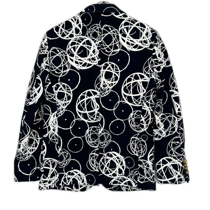 UNITED ARROWS ユナイテッドアローズ 【FUTURA FOR NIGOLD by UNITED ARROWS】5552-299-0041 ネイビー アトミックパターデザイン フランネル ジャケット ジャケット