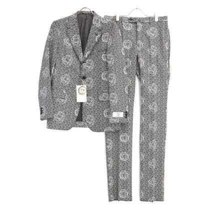 UNITED ARROWS ユナイテッドアローズ FUTURA FOR NIGOLD by UNITED ARROWS【新品同様】5552-259-0005 TRO 3B SUIT 総柄 段返り3Bシングルスーツ スーツ セットアップ