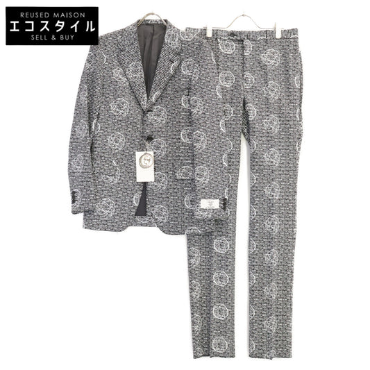 UNITED ARROWS FUTURA FOR NIGOLD by UNITED ARROWS Like-New 5552-259-0005 TRO 3B SUIT All-Over Pattern Notched 3-Button Single-Breasted Suit Suit Set