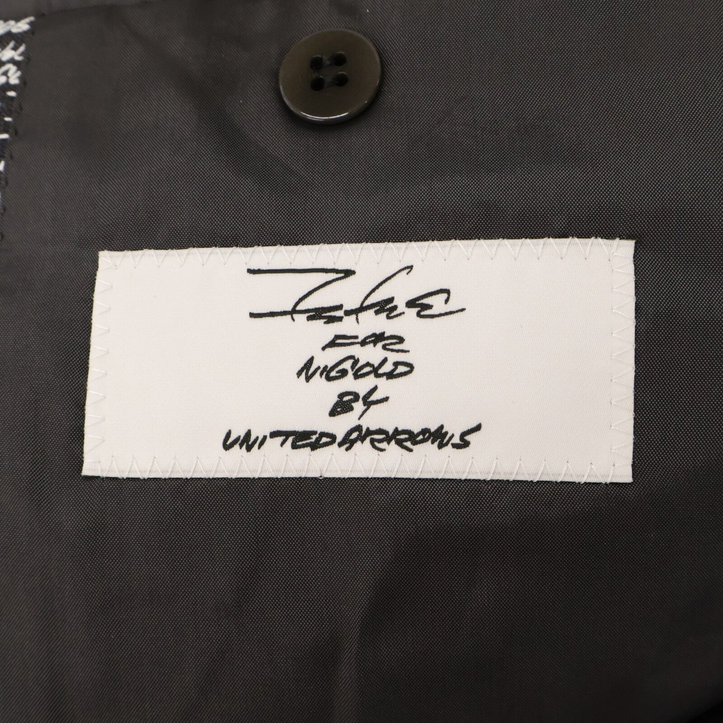 UNITED ARROWS ユナイテッドアローズ FUTURA FOR NIGOLD by UNITED ARROWS【新品同様】5552-259-0005 TRO 3B SUIT 総柄 段返り3Bシングルスーツ スーツ セットアップ