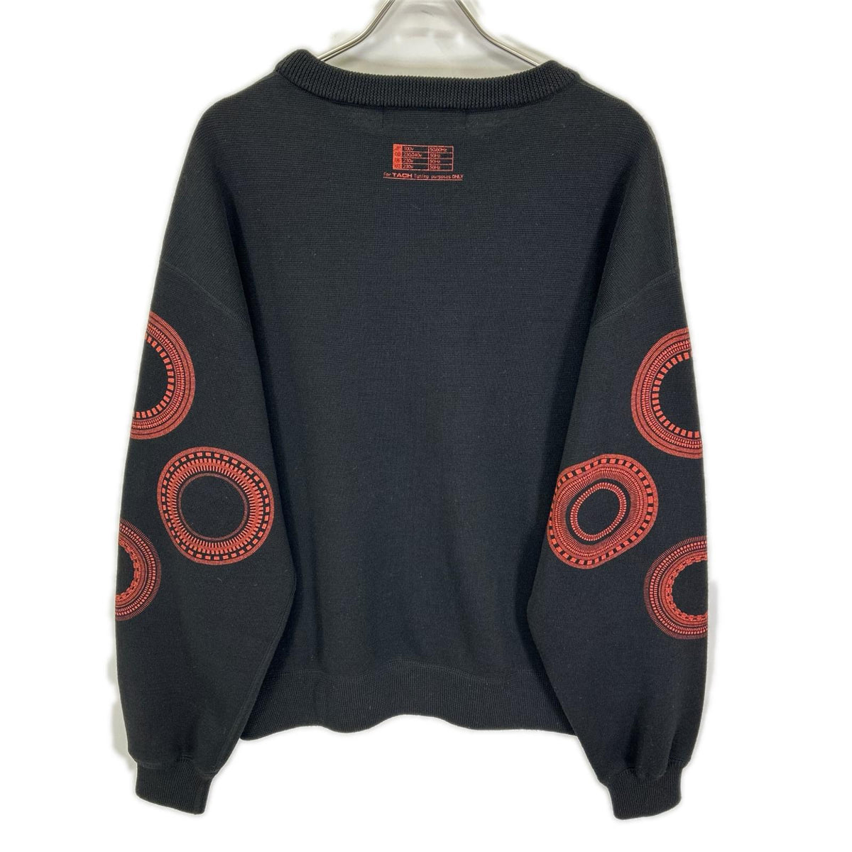 AFFIX アフィックス ブラック ウール混 TACH TUNING KNIT セーター トップス