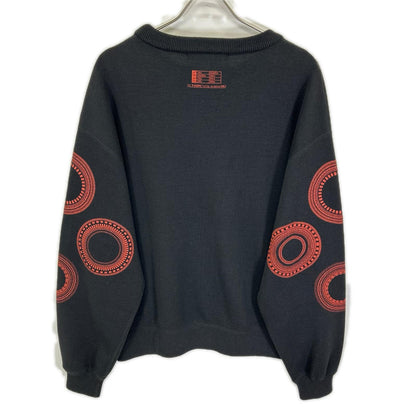 AFFIX アフィックス ブラック ウール混 TACH TUNING KNIT セーター トップス