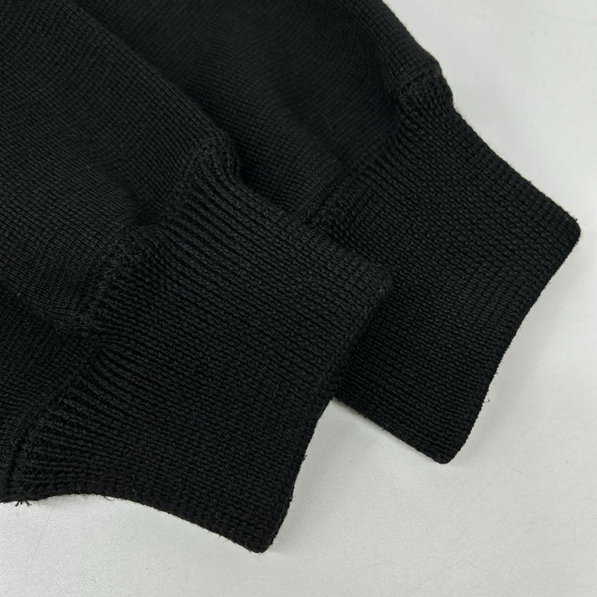AFFIX アフィックス ブラック ウール混 TACH TUNING KNIT セーター トップス