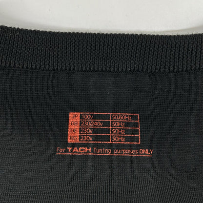 AFFIX アフィックス ブラック ウール混 TACH TUNING KNIT セーター トップス