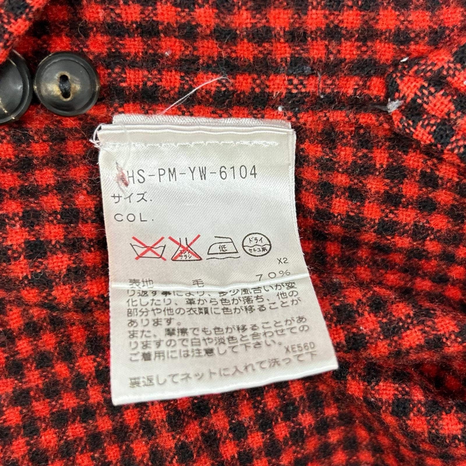 RRL ダブルアールエル レッド 一つ星 ウール チェック エルボーパッチ ワークシャツ トップス