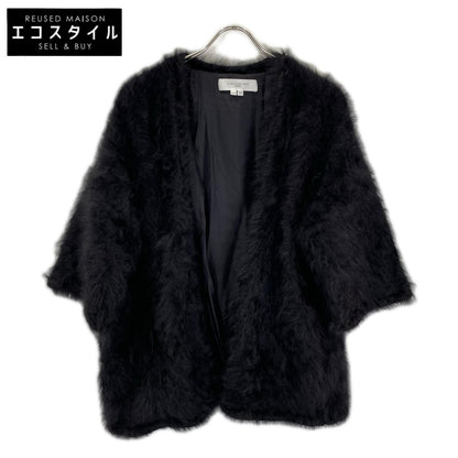 ALEXANDER WANG アレキサンダーワン ブラック アンゴラ ショートコート シャギーニット カーディガン ジャケット