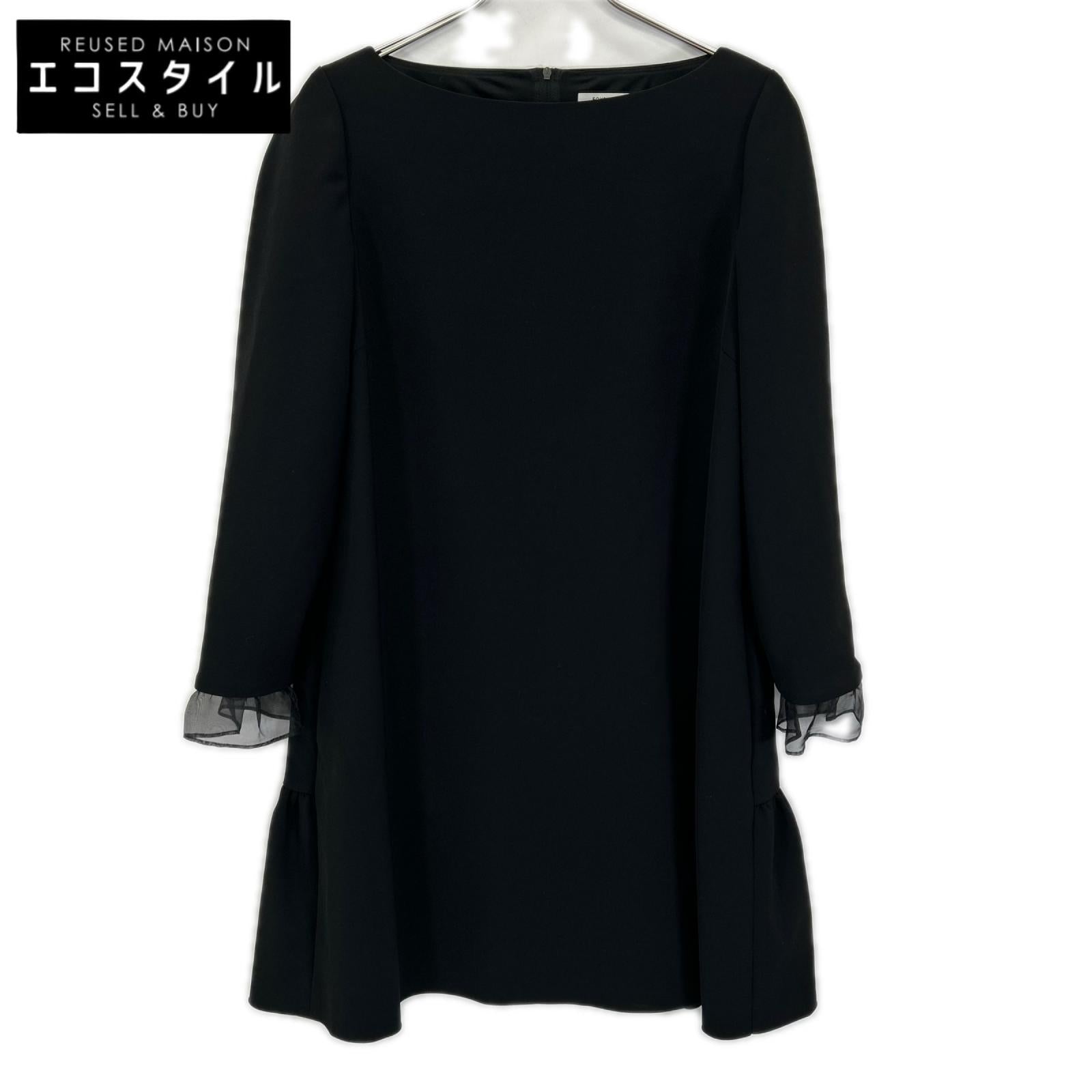 FOXEY NEW YORK フォクシーニューヨーク 39838 ブラック フレア ドレス ワンピース ワンピース