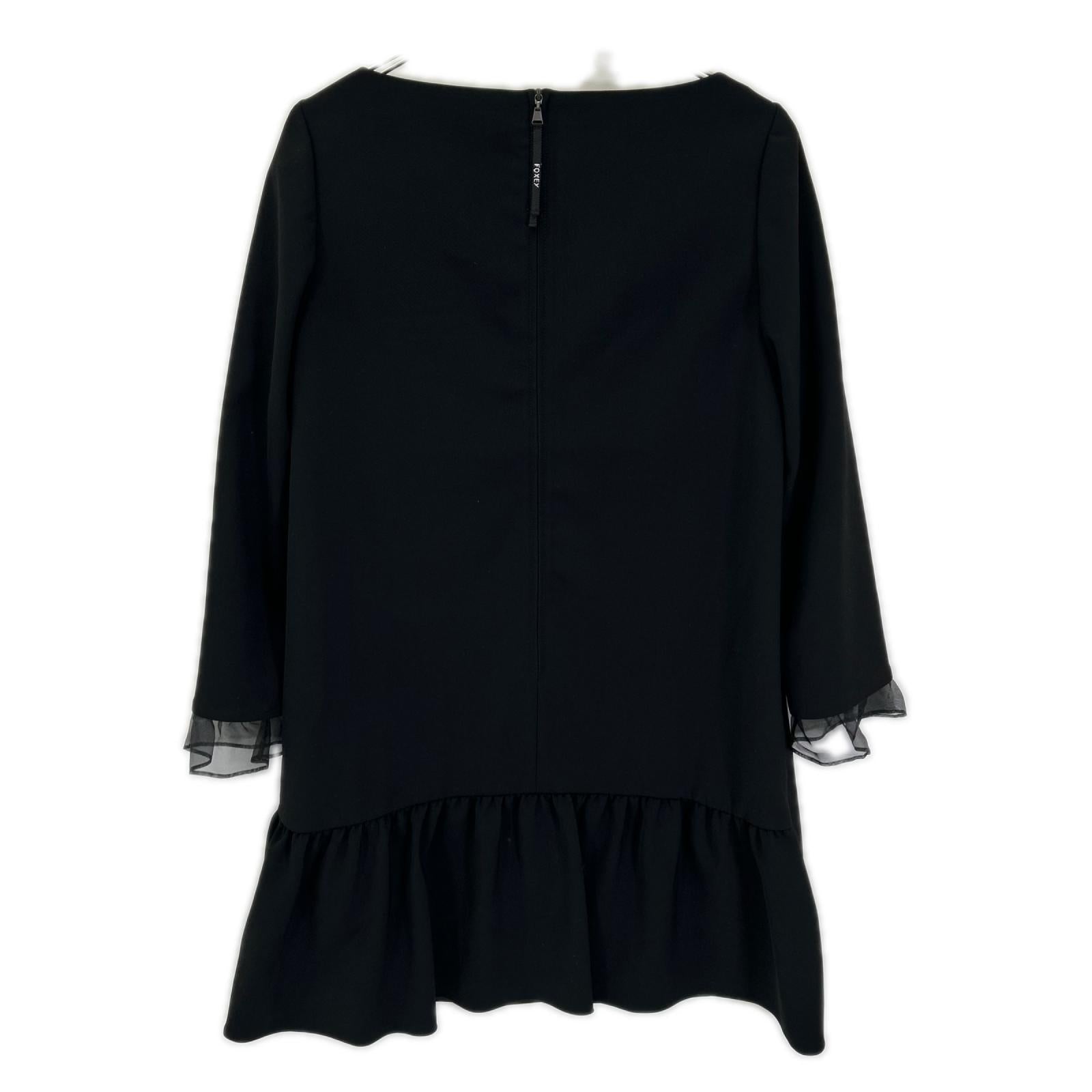 FOXEY NEW YORK フォクシーニューヨーク 39838 ブラック フレア ドレス ワンピース ワンピース