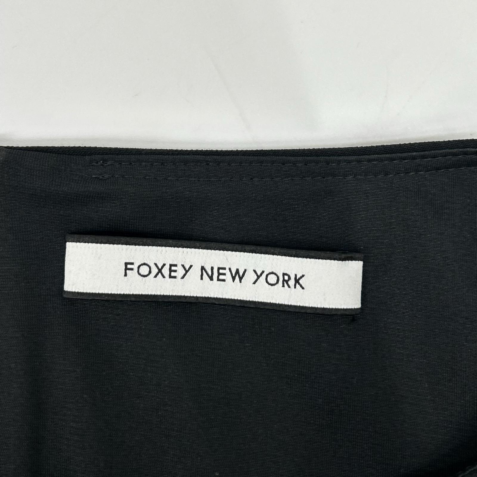 FOXEY NEW YORK フォクシーニューヨーク 39838 ブラック フレア ドレス ワンピース ワンピース