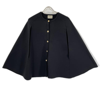 UNITED ARROWS ユナイテッドアローズ ブラック フレアシルエット カーディガン トップス