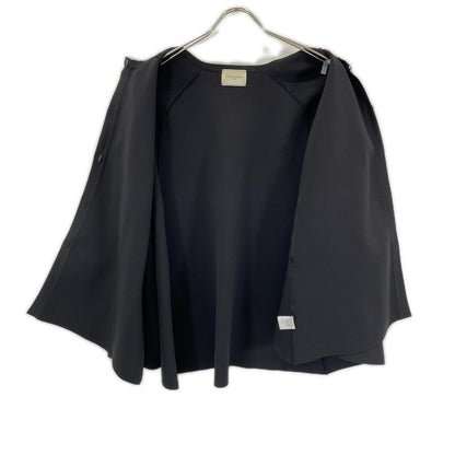UNITED ARROWS ユナイテッドアローズ ブラック フレアシルエット カーディガン トップス