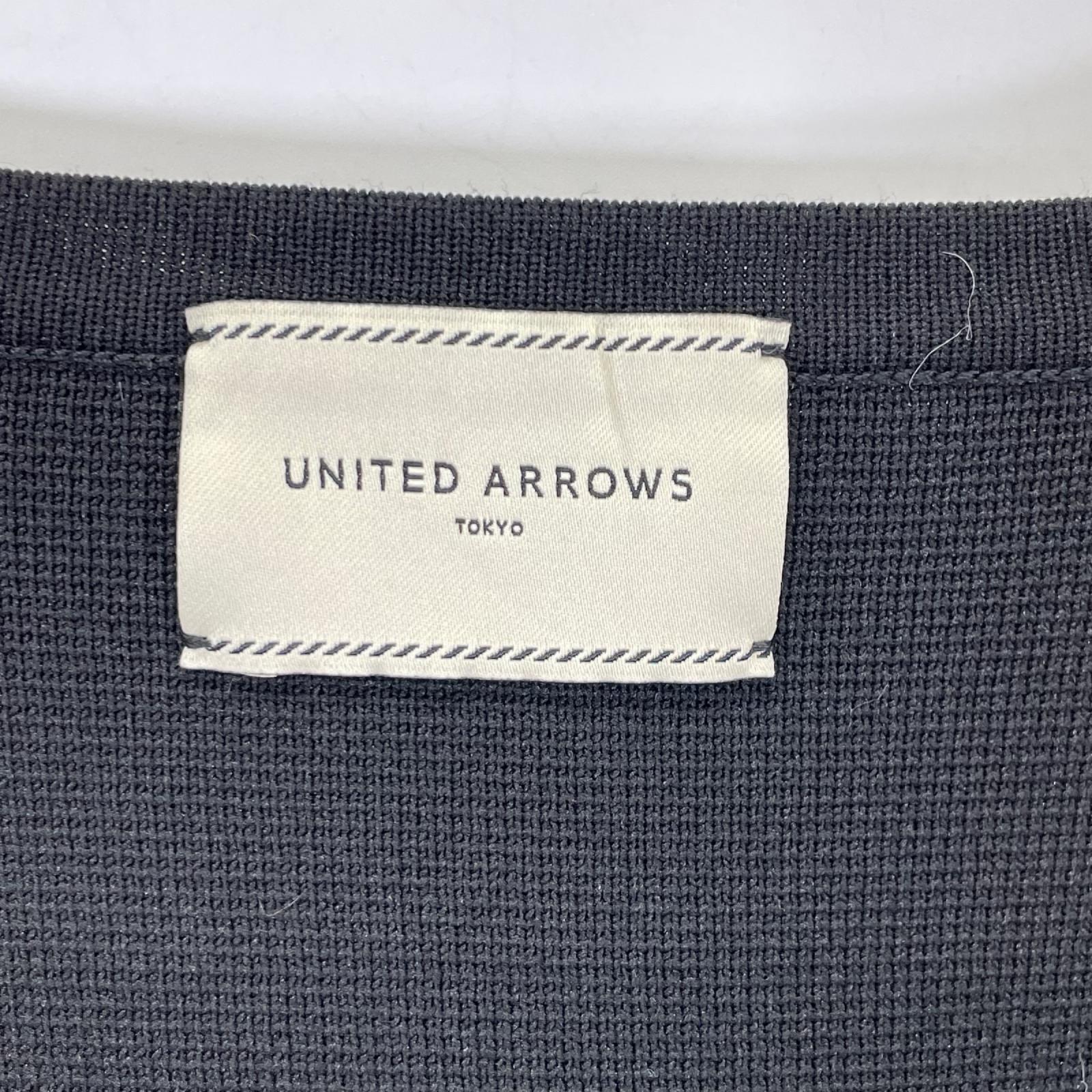 UNITED ARROWS ユナイテッドアローズ ブラック フレアシルエット カーディガン トップス