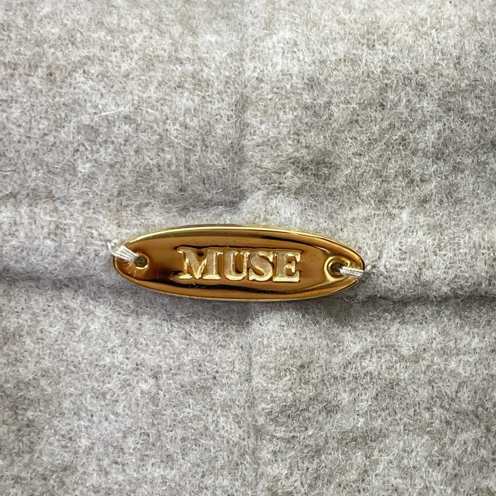 MUSE ミューズ ベージュ ウールコットン victorian ポンチョ コート