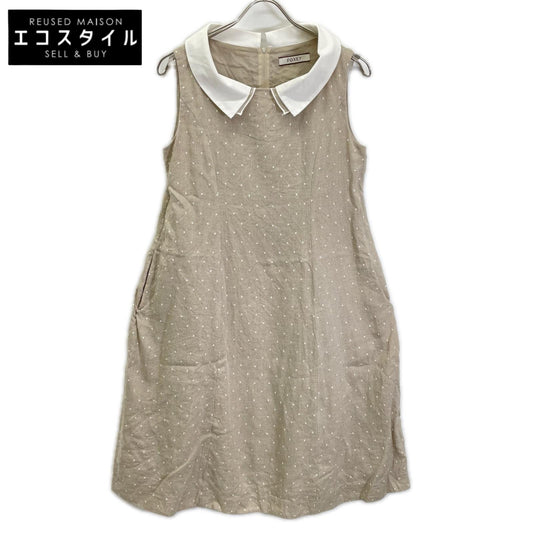 FOXEY フォクシー 35399 ベージュ Linen Sucre ワンピース ワンピース