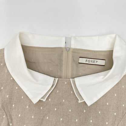 FOXEY フォクシー 35399 ベージュ Linen Sucre ワンピース ワンピース