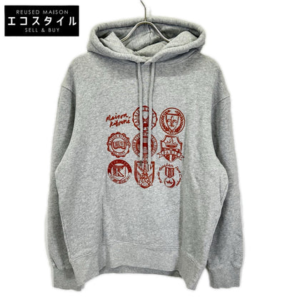 MAISON KITSUNE メゾンキツネ LM00711KM0307 グレー コットン プルオーバーパーカー トップス