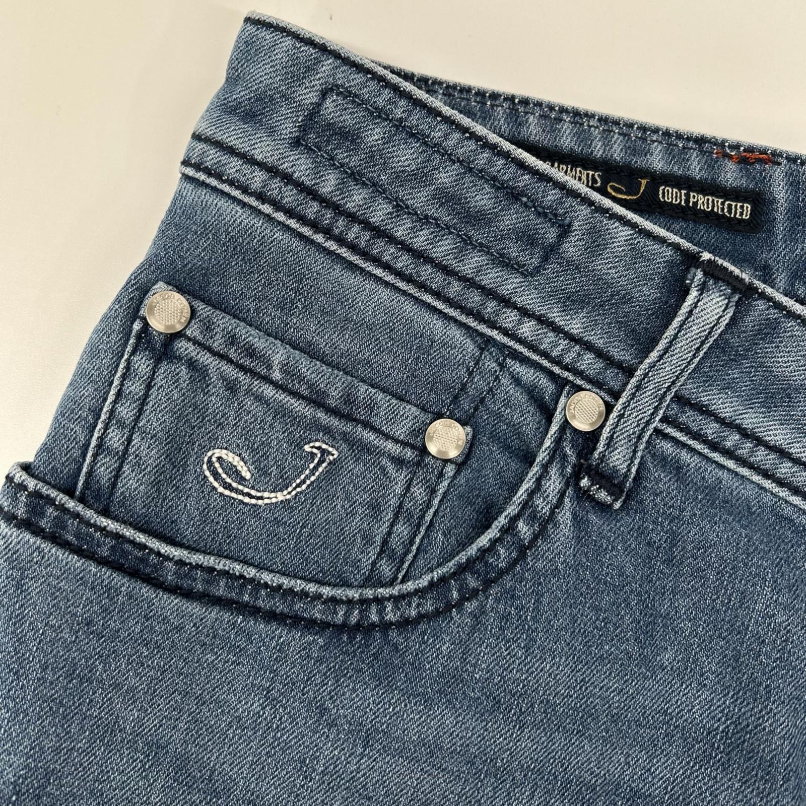 JACOB COHEN ヤコブコーエン J688 LIMTED COMF ブルー ボタンフライ デニム パンツ ボトムス