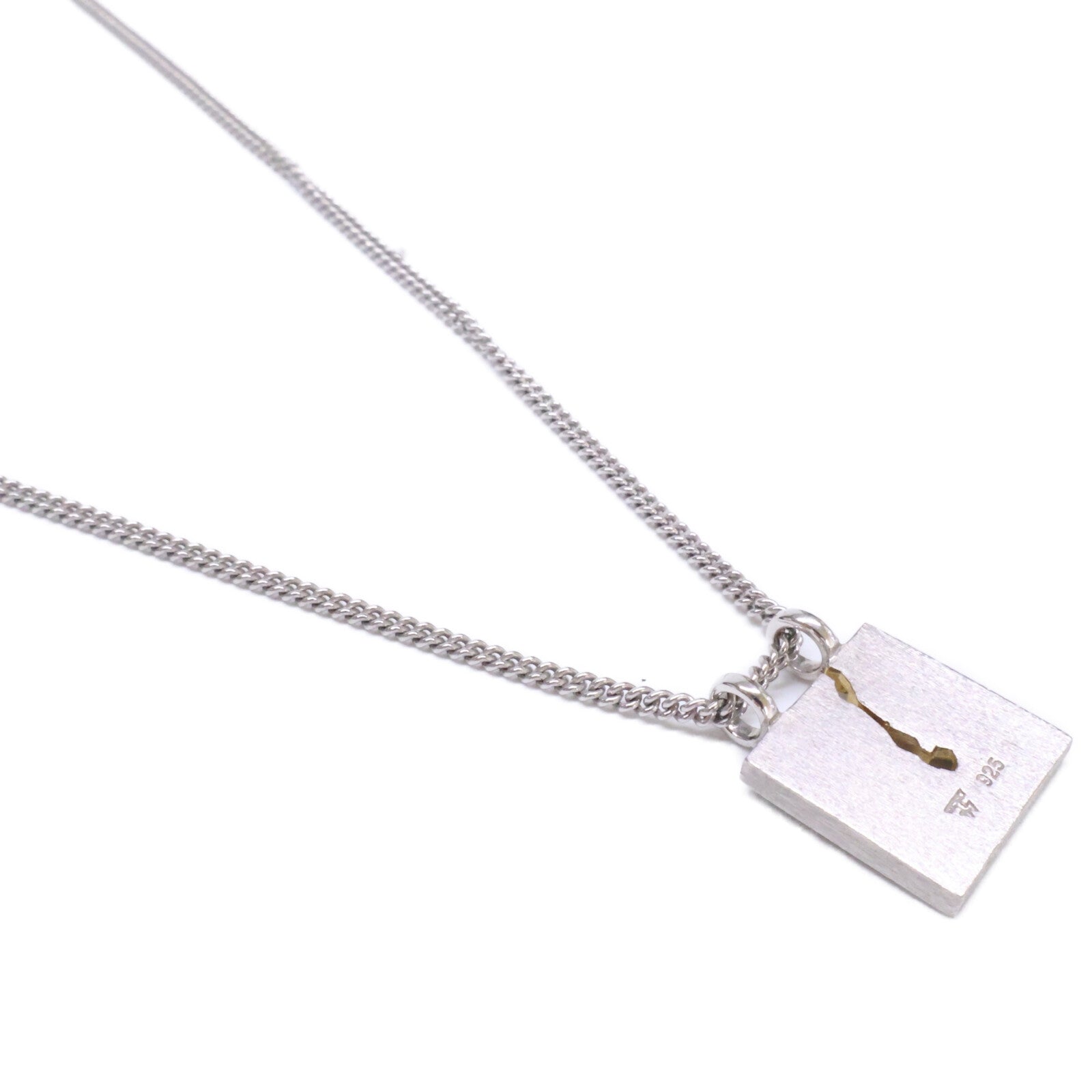 TOMWOOD トムウッド 【美品】925 マインド キューブ ペンダント ブルートパーズ ネックレス