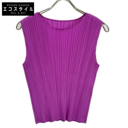 PLEATS PLEASE プリーツプリーズ PP41JK002 パープル JUICY COLORS ノースリーブトップス 青山限定 トップス