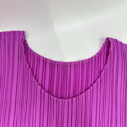 PLEATS PLEASE プリーツプリーズ PP41JK002 パープル JUICY COLORS ノースリーブトップス 青山限定 トップス