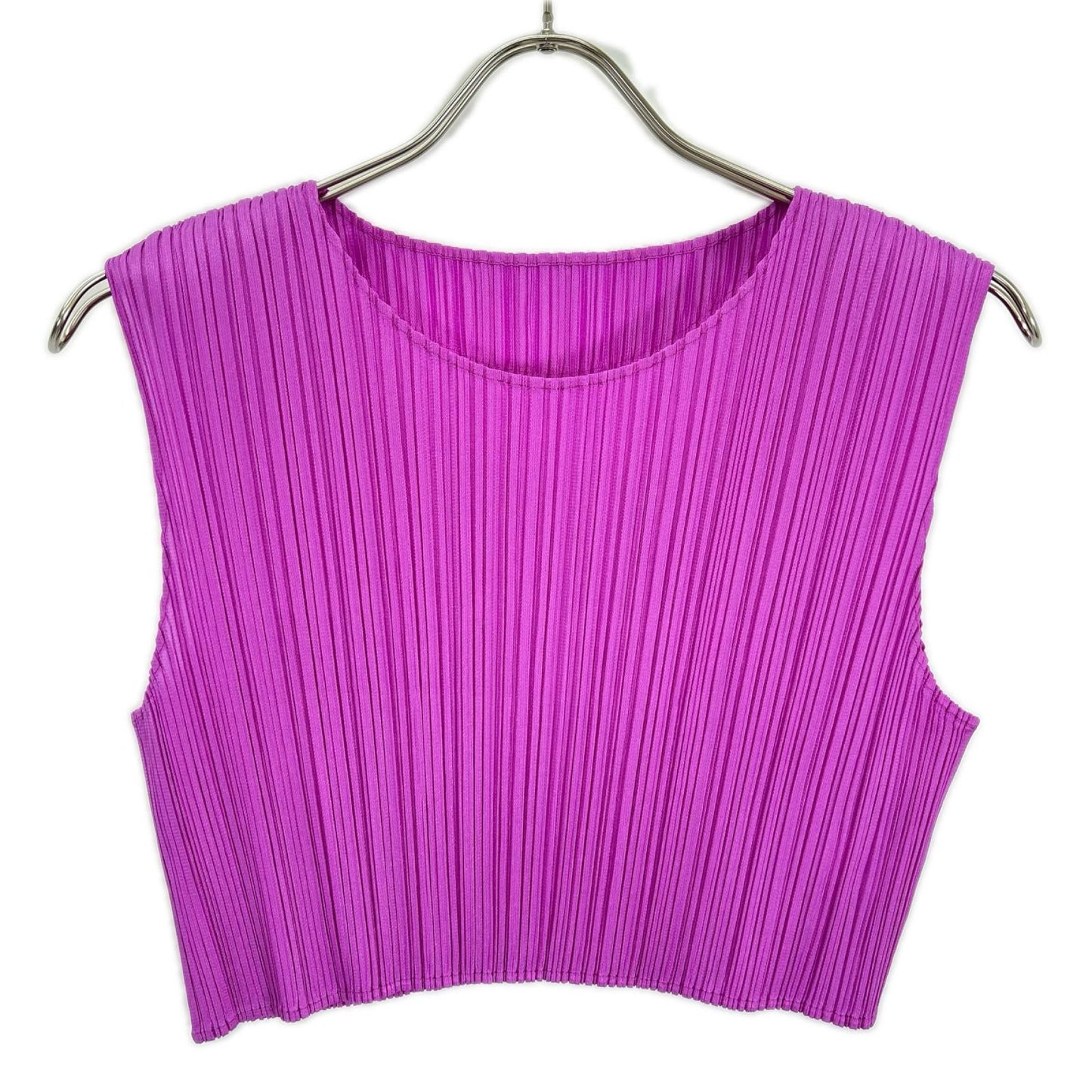 PLEATS PLEASE プリーツプリーズ PP41JK001 パープル JUICY COLORS ノースリーブトップス 青山限定 トップス