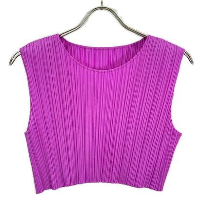 PLEATS PLEASE プリーツプリーズ PP41JK001 パープル JUICY COLORS ノースリーブトップス 青山限定 トップス