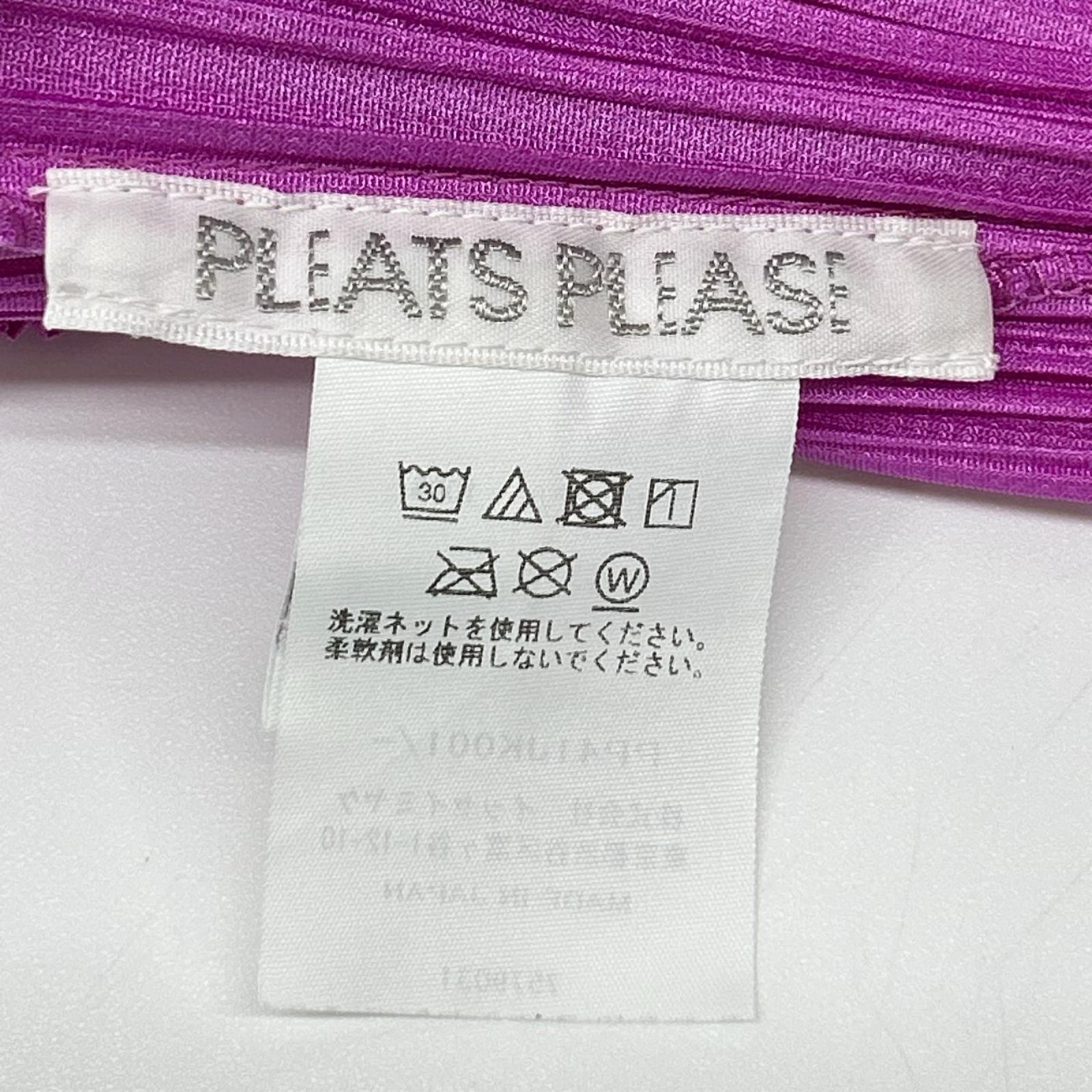 PLEATS PLEASE プリーツプリーズ PP41JK001 パープル JUICY COLORS ノースリーブトップス 青山限定 トップス