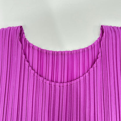 PLEATS PLEASE プリーツプリーズ PP41JK001 パープル JUICY COLORS ノースリーブトップス 青山限定 トップス