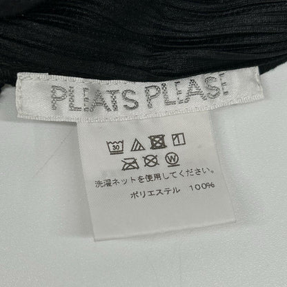 PLEATS PLEASE プリーツプリーズ PP93-JO142 ブラック 5分袖 カーディガン トップス
