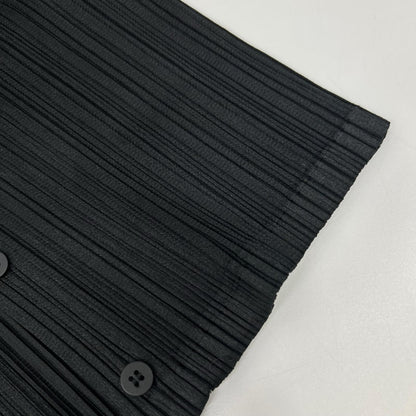 PLEATS PLEASE プリーツプリーズ PP93-JO142 ブラック 5分袖 カーディガン トップス