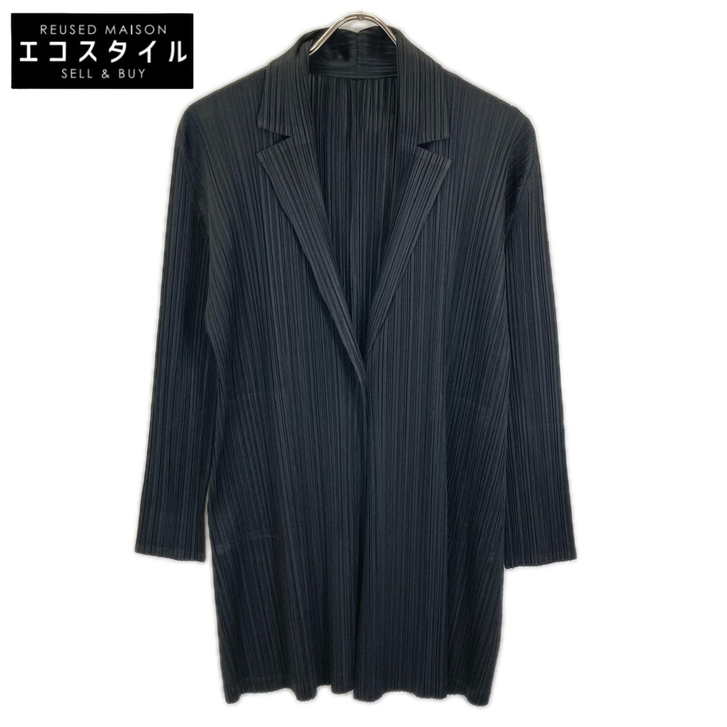 PLEATS PLEASE プリーツプリーズ PP01-JA123 ブラック 1B ロング ジャケット ジャケット