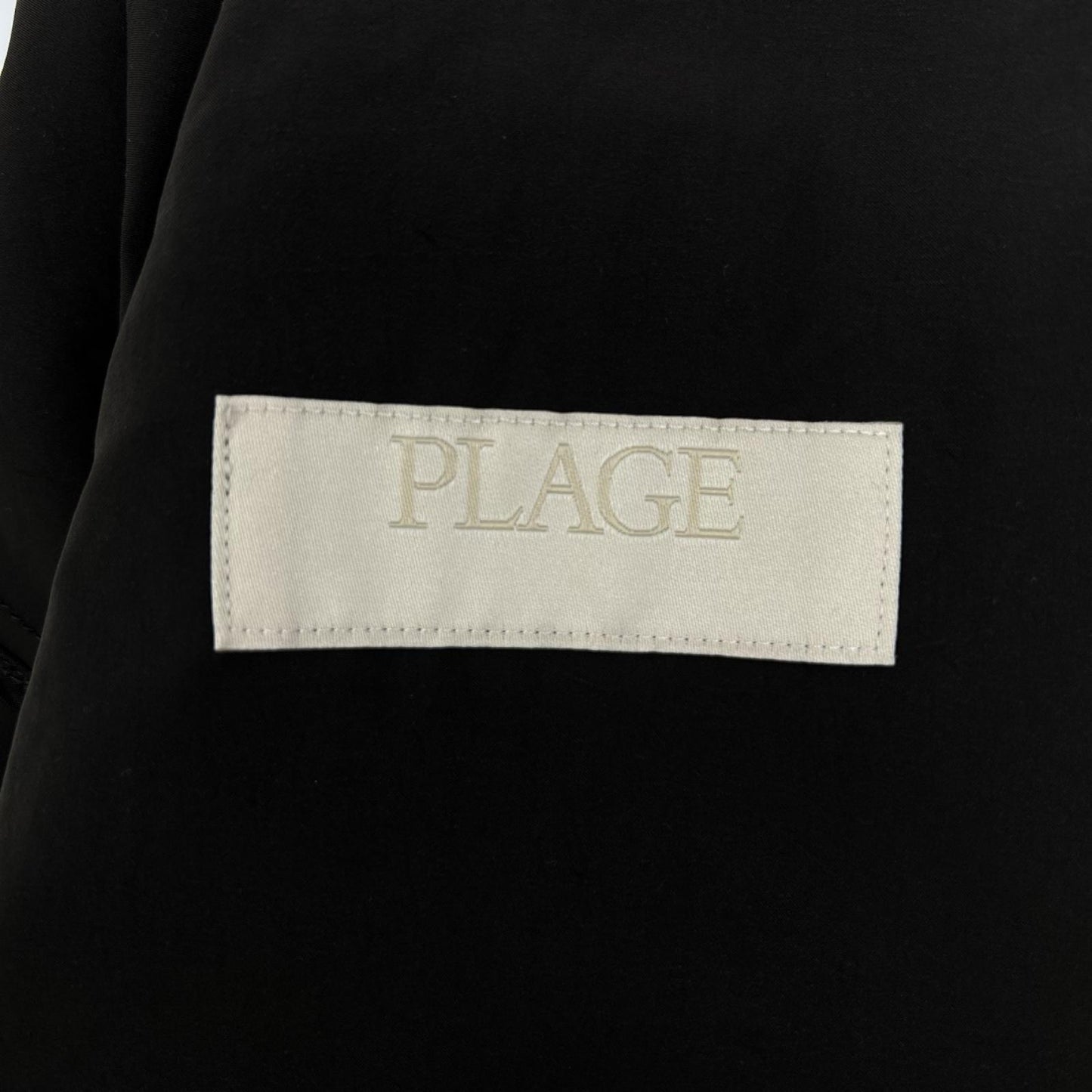 Plage プラージュ 25-020-922-1010-1-0 ダークブラウン ナイロン 比翼 ステンカラーコート コート