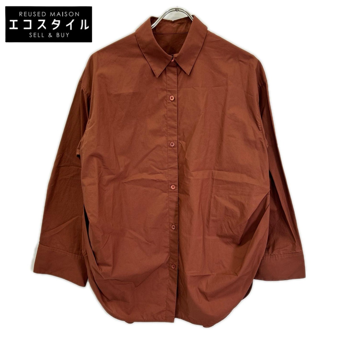 UNITED ARROWS ユナイテッドアローズ ×NAOKO TSUJI 1511-215-2150 ボルドー カラー ビッグシャツ トップス