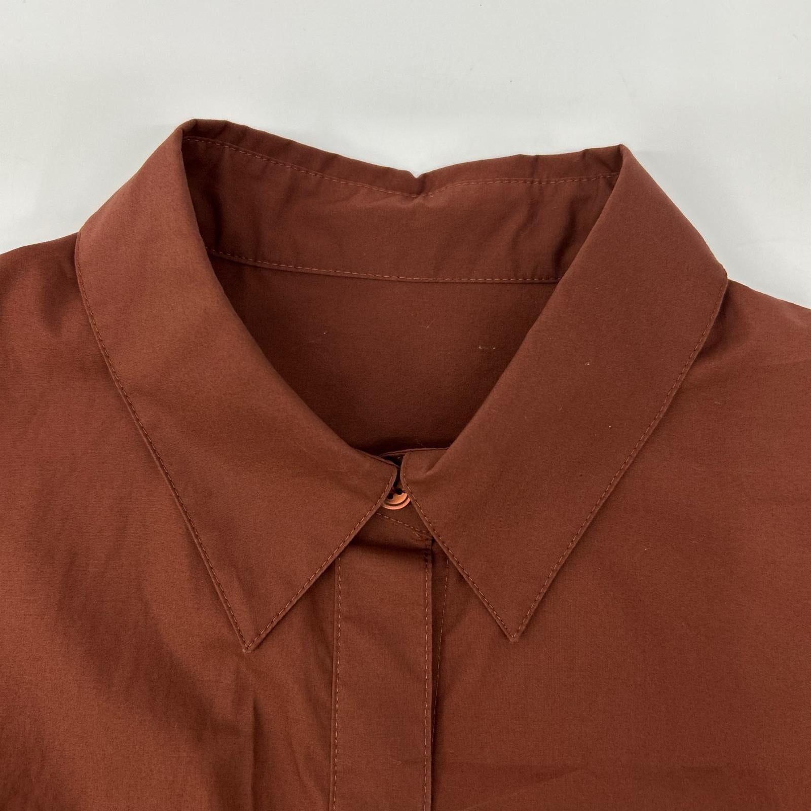 UNITED ARROWS ユナイテッドアローズ ×NAOKO TSUJI 1511-215-2150 ボルドー カラー ビッグシャツ トップス