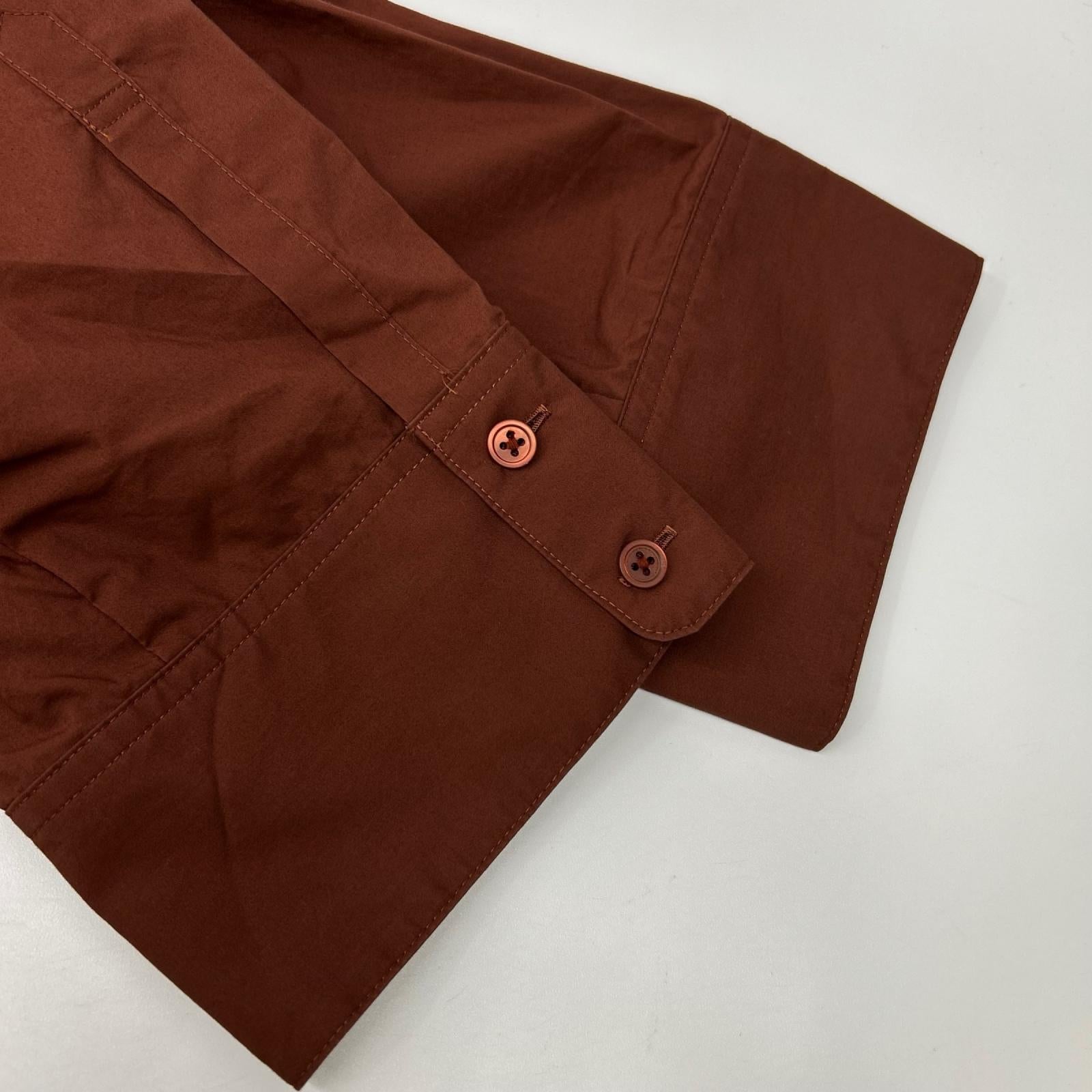UNITED ARROWS ユナイテッドアローズ ×NAOKO TSUJI 1511-215-2150 ボルドー カラー ビッグシャツ トップス