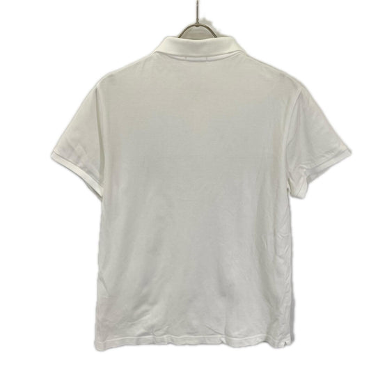 MONCLER モンクレール D10918304200 84556 ホワイト ロゴパッチ ポロシャツ トップス