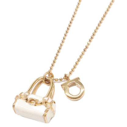 SalvatoreFerragamo サルバトーレフェラガモ 【美品】ガンチーニ バッグモチーフトップ ネックレス
