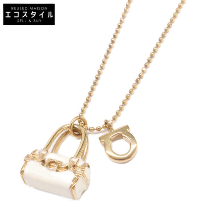 SalvatoreFerragamo サルバトーレフェラガモ 【美品】ガンチーニ バッグモチーフトップ ネックレス