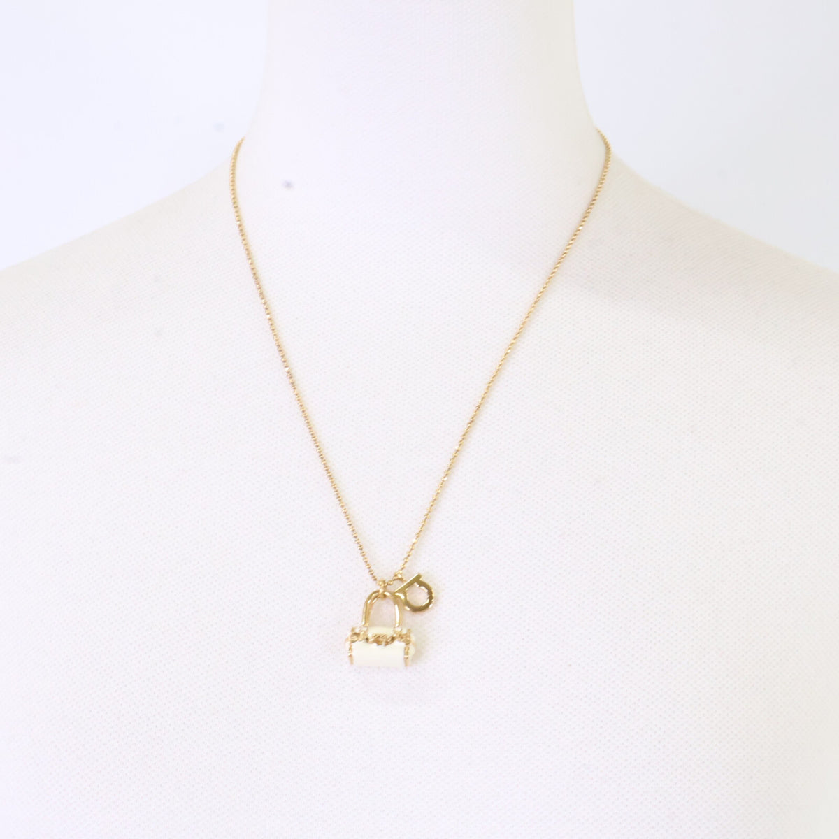 SalvatoreFerragamo サルバトーレフェラガモ 【美品】ガンチーニ バッグモチーフトップ ネックレス