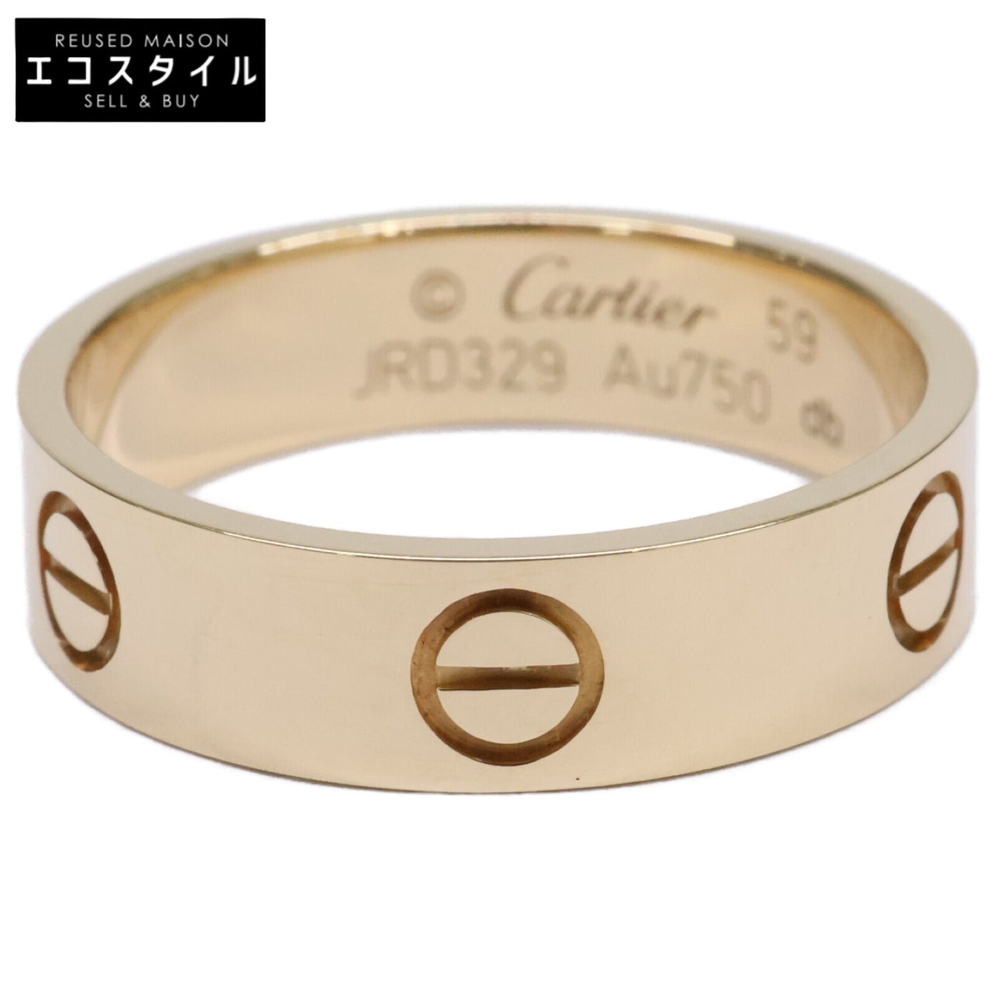 Cartier カルティエ 美品 B4084659 750YG ラブリング クラシックモデル リング 指輪