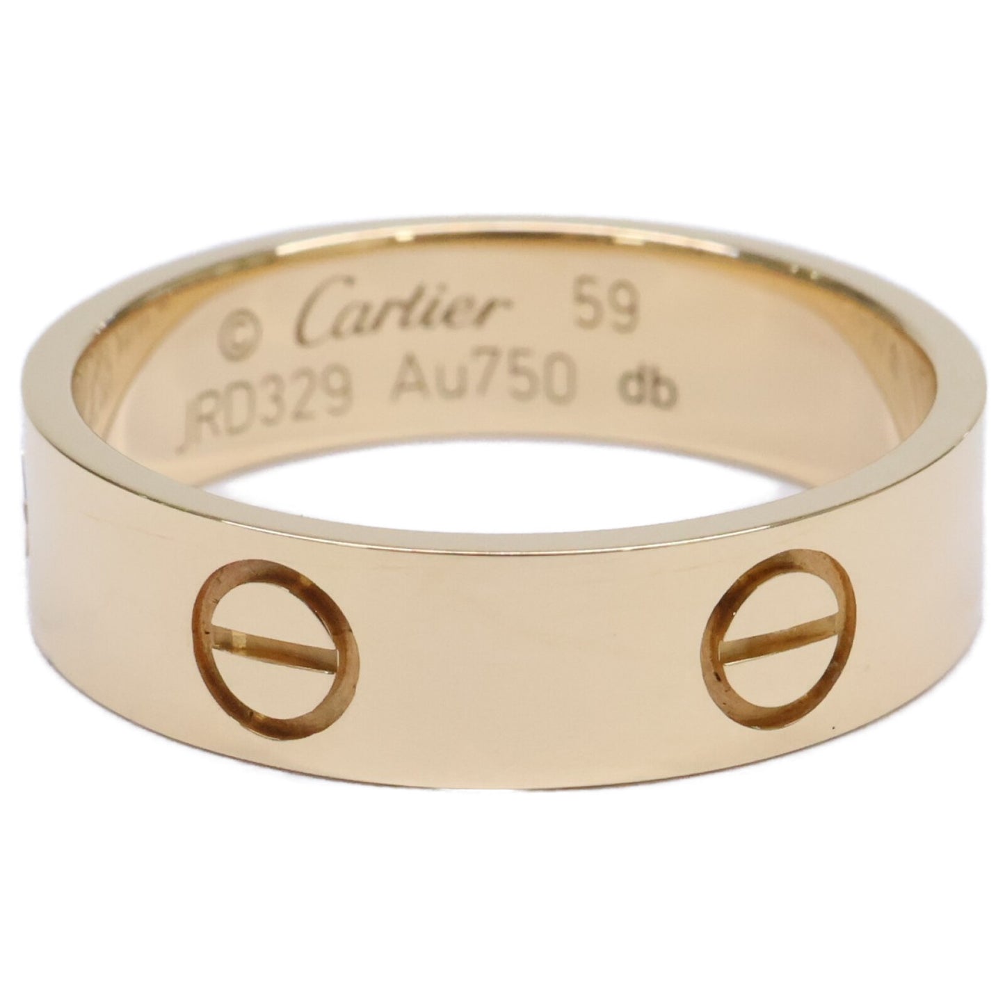 Cartier カルティエ 美品 B4084659 750YG ラブリング クラシックモデル リング 指輪